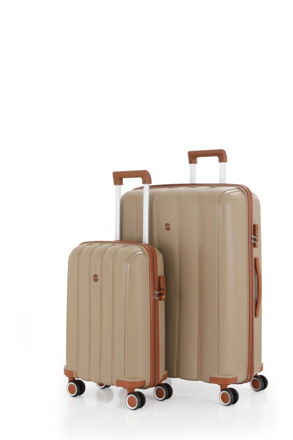 MÇS 305 İKİLİ SET POLİPROPİLEN KIRILMAZ VALİZ BÜYÜK KABİN