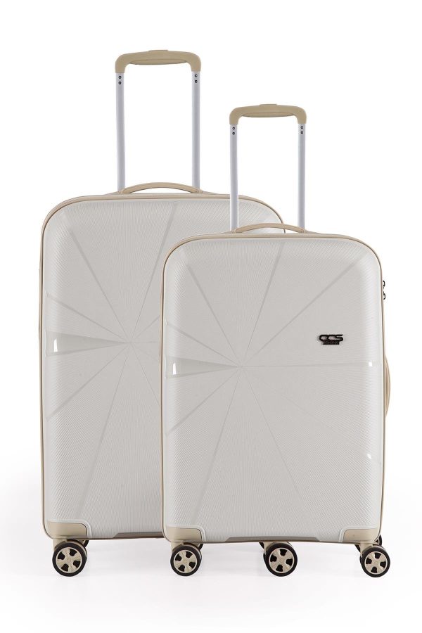 ÇÇS 5264 KIRILMAZ POLİPROPİLEN 2 Lİ SET VALİZ BÜYÜK ORTA